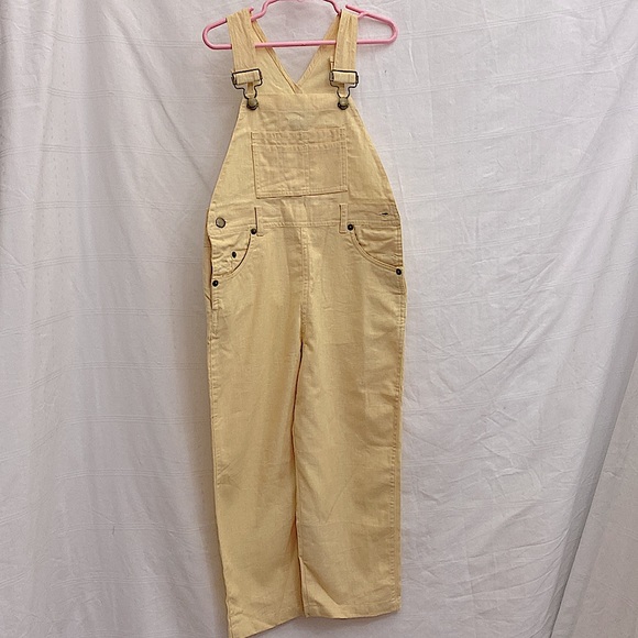 bridgewater kids Other - NWOT Bridgewater Kids Linen/Cotton Yellow Overalls